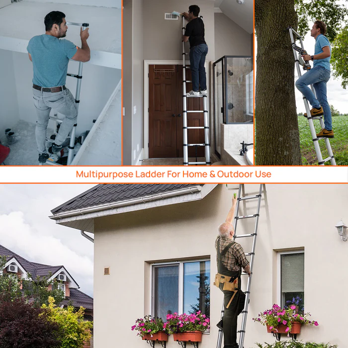 Outdoor use – ladder extended