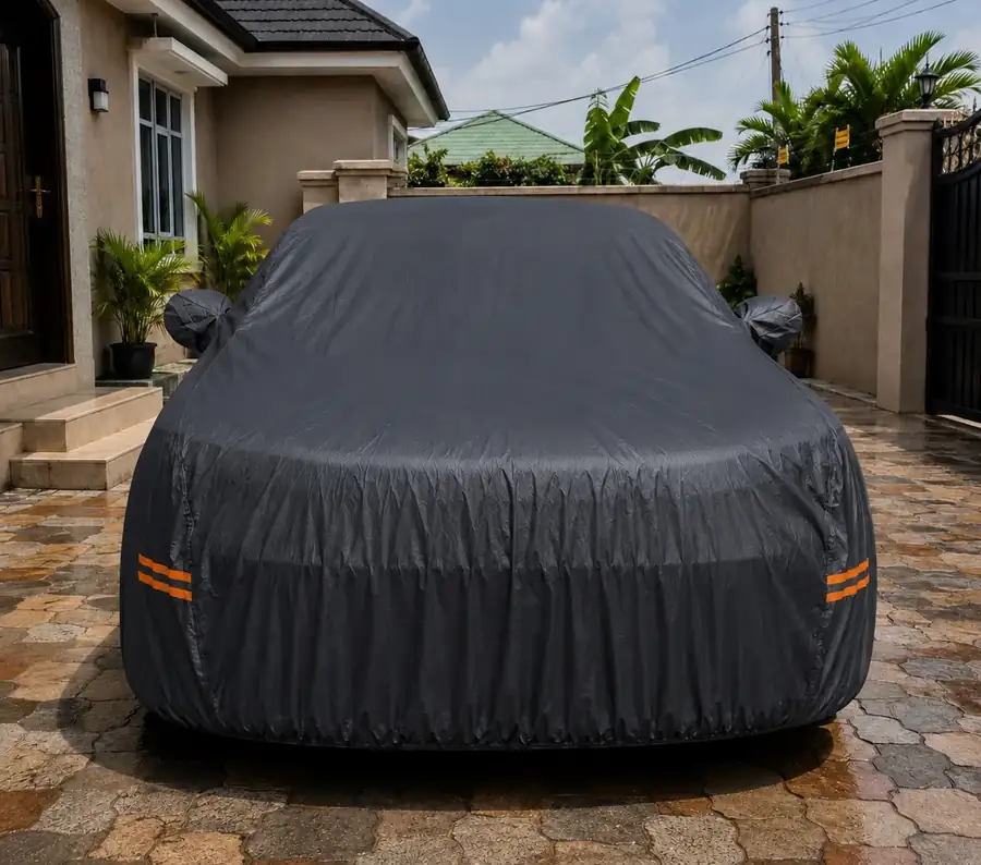 PLACEHOLDER — BennyBoom car cover fitted on a vehicle