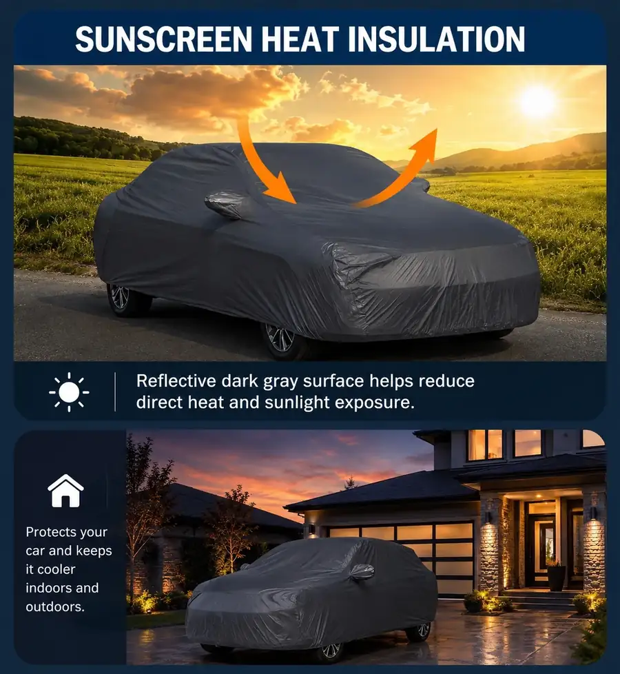 PLACEHOLDER cover reflecting sunlight/heat off a parked car