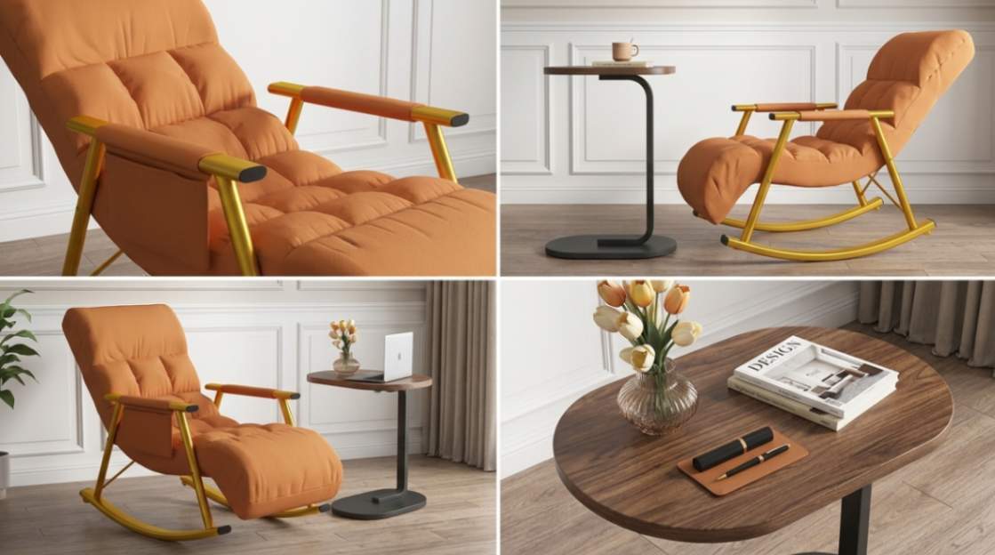 PLACEHOLDER — Add: someone relaxing in the reclined chair, lifestyle shot
